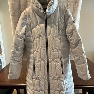 Women's Quilted Gray Coat